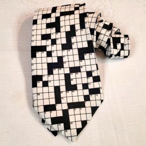 A. Rogers crossword Puzzle necktie tie 56”